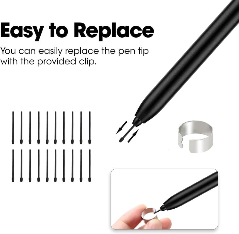 abasuto 20 Pcs Pen Tips for Remarkable 2 Pen, Stylus Pen Tips Replacement for Remarkable 2 Stylus Marker Plus Pen Nibs with Reamove Tool - Image 2